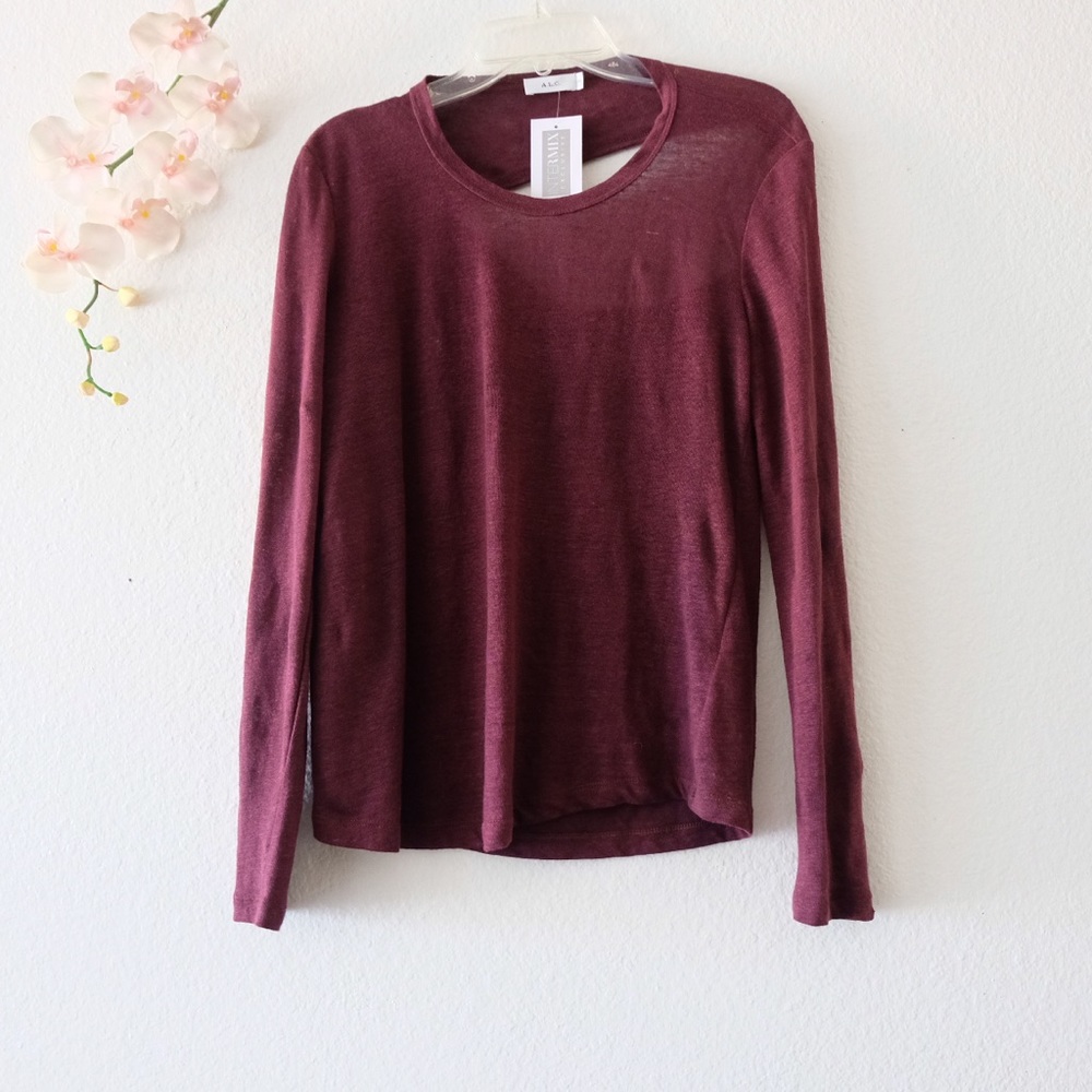New ALC Open Back Tee Top Size Xsmall